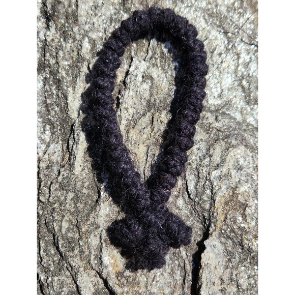 Handmade Orthodox Prayer Rope 33 Knots 100% Hebridean Wool Eastern Christian - Picture 4 of 5